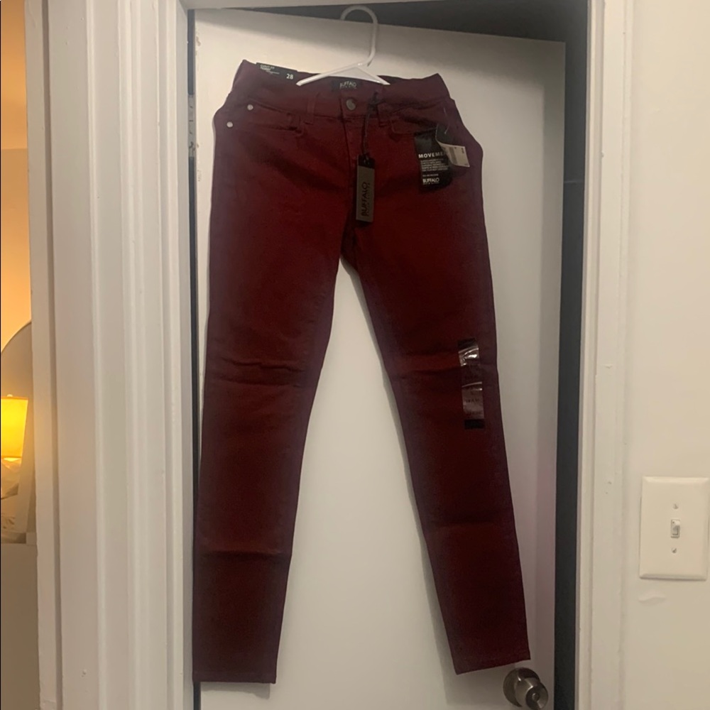 Burgundy Skinny Jeans